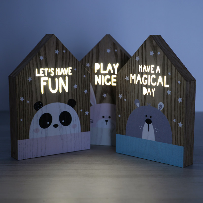 Boîte lumineuse 'Funny Animals'