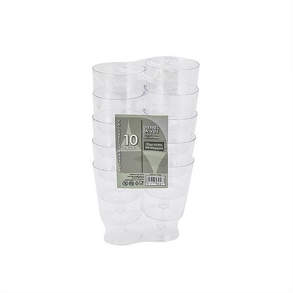 10 verres à vin 15CL
