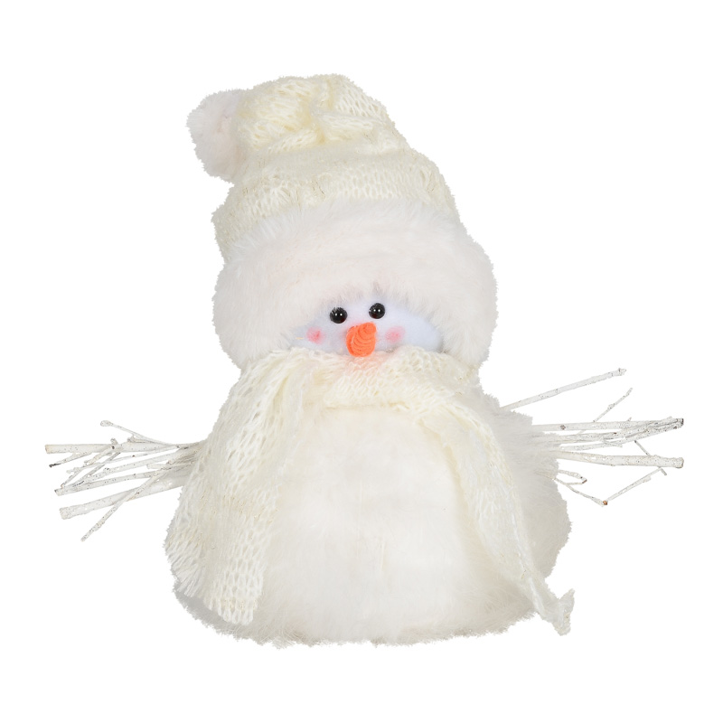 Bonhomme de neige à poser 'Plumes'
