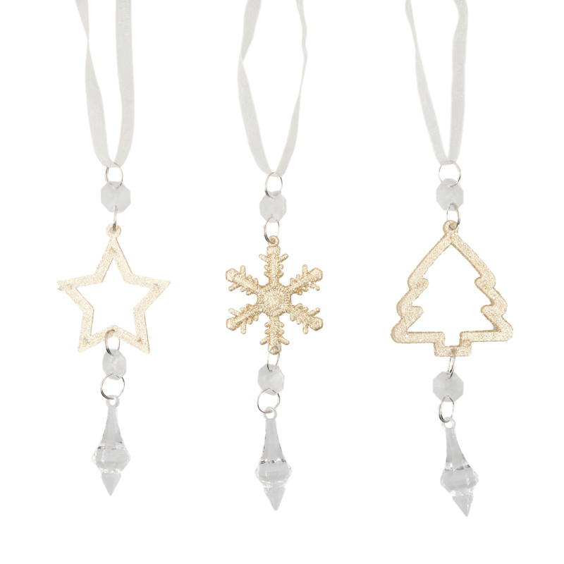 Décoration à suspendre dorée