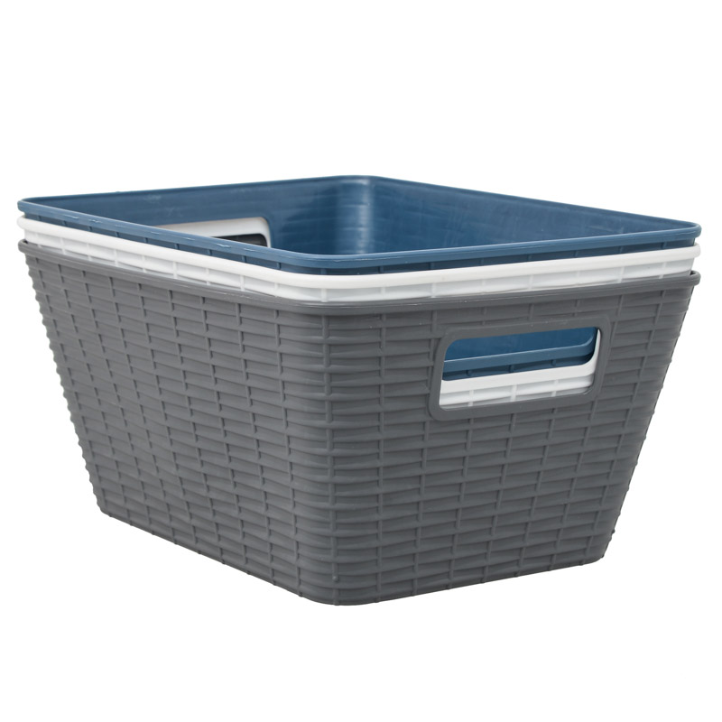 Panier imitation rotin
