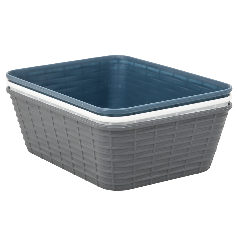 Panier imitation rotin