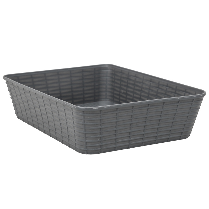 Panier imitation rotin
