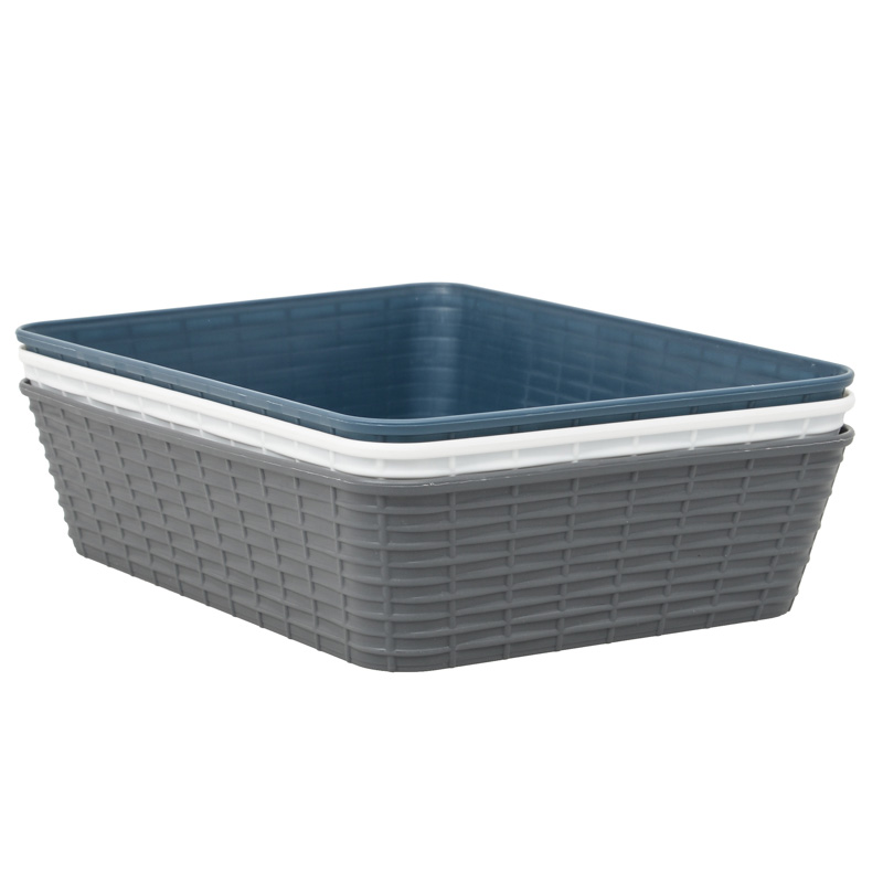 Panier imitation rotin