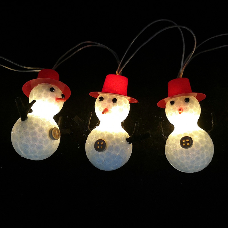 Guirlande lumineuse 'Bonhomme de neige'