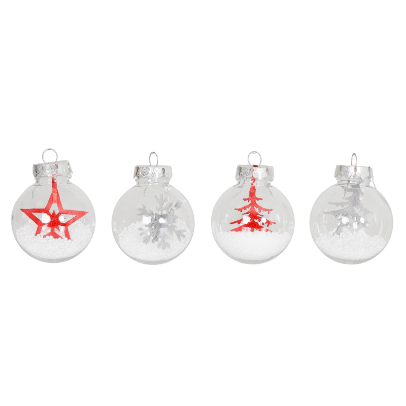 Boule de Noël enneigée