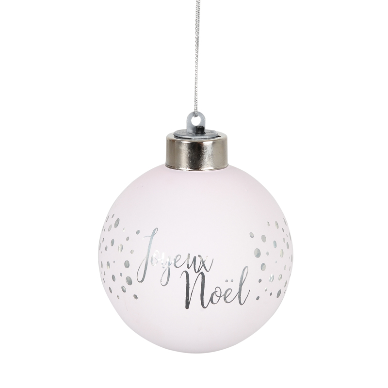 Boule Avec Led En Verre Joyeux Noël