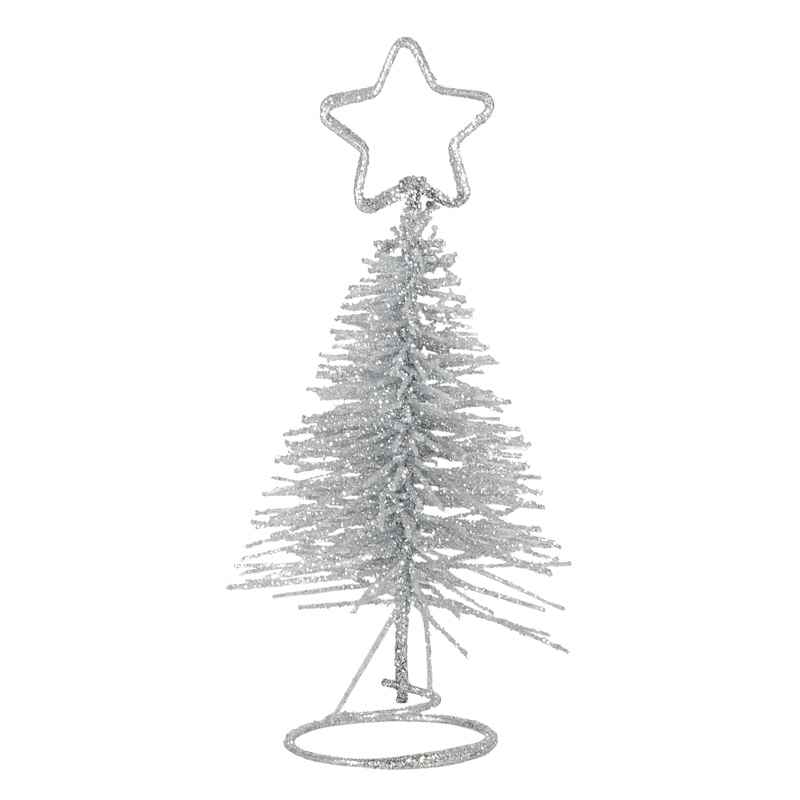 2 porte-noms sapins argent
