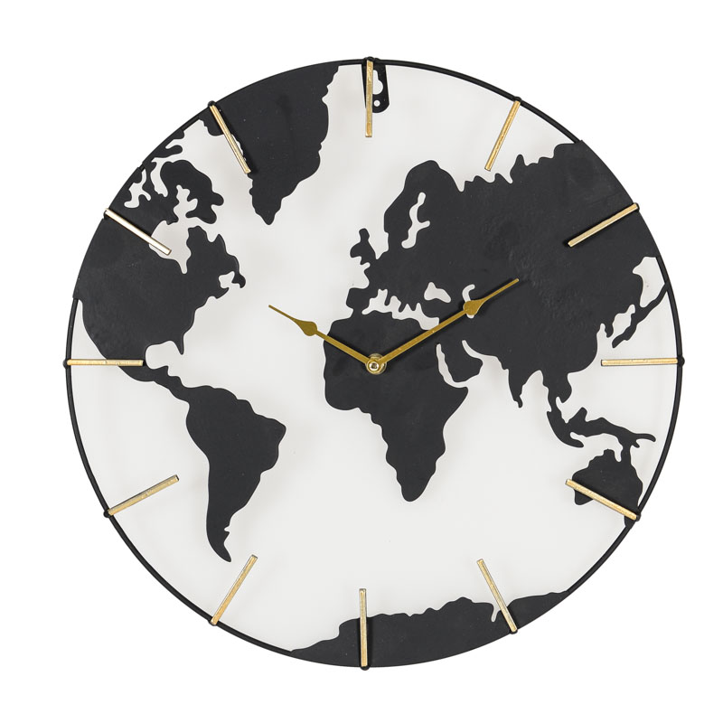 Horloge mappemonde 