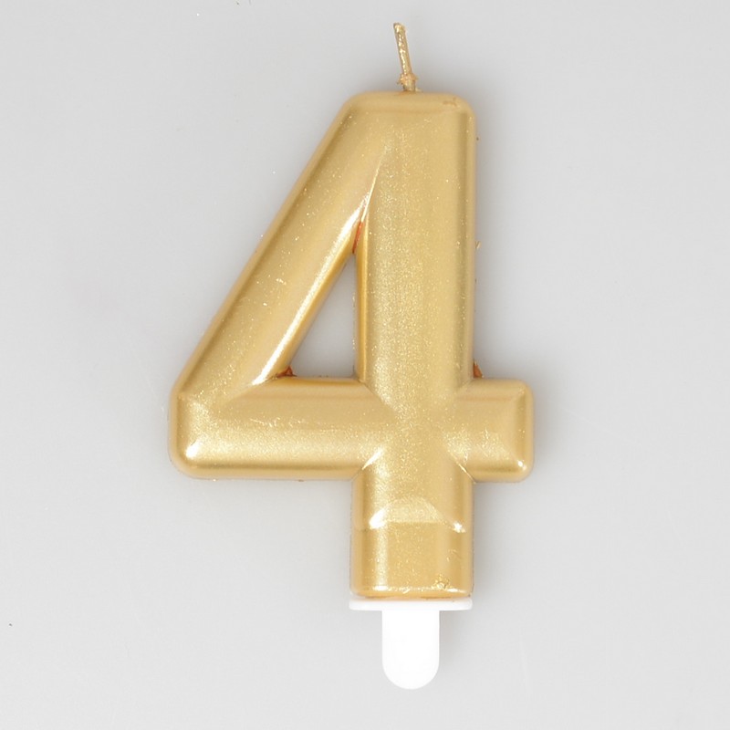 Bougie chiffre 4