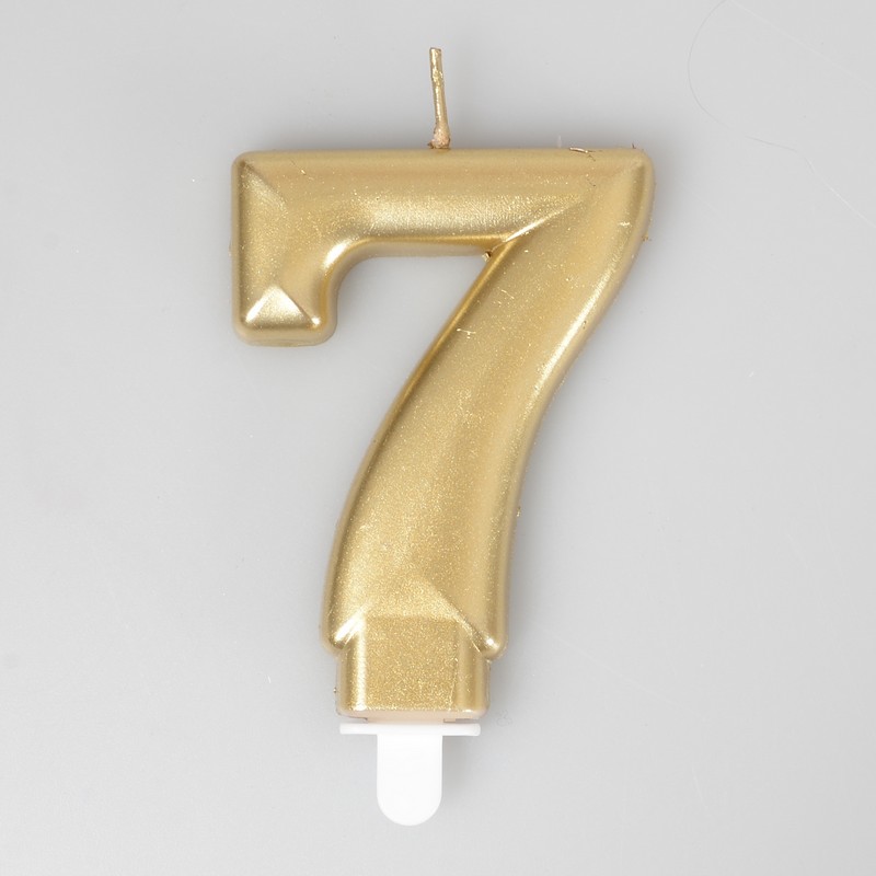 Bougie chiffre 7