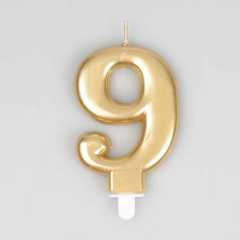 Bougie chiffre 9