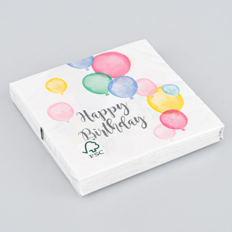 20 serviettes 'Happy Birthday'