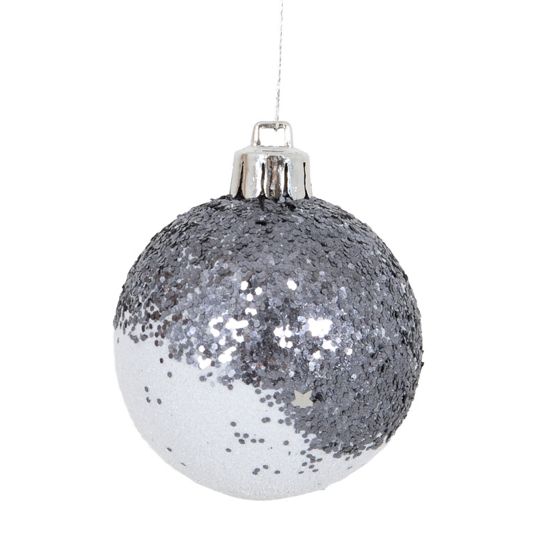 6 boules pour sapin brillantes