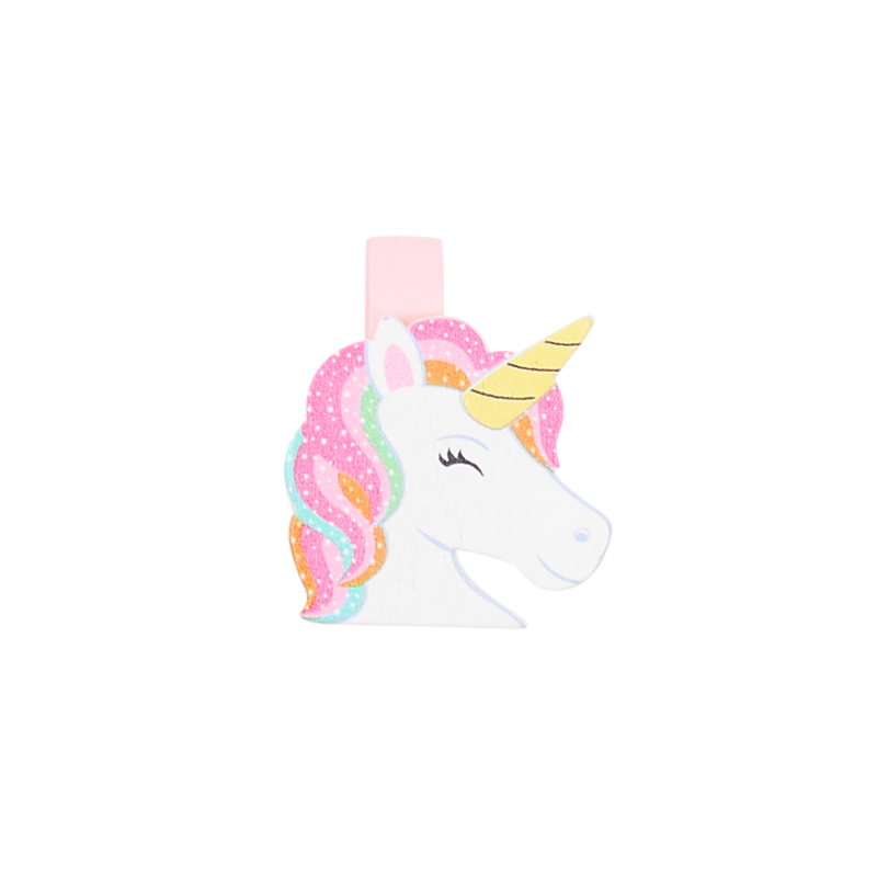 6 pinces licorne 'Magicworld'