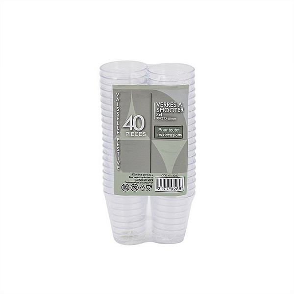 40 verres à shooter 
