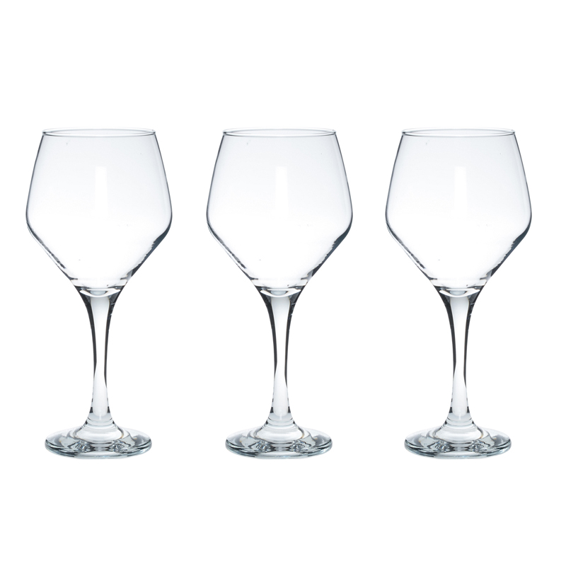 3 verres à pieds 'Ella' 