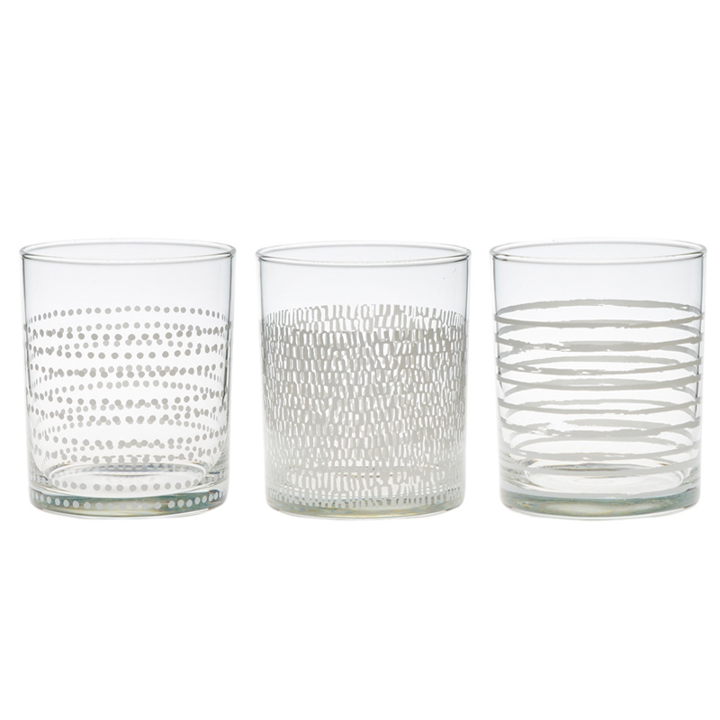 3 verres 'Liberty Géo'