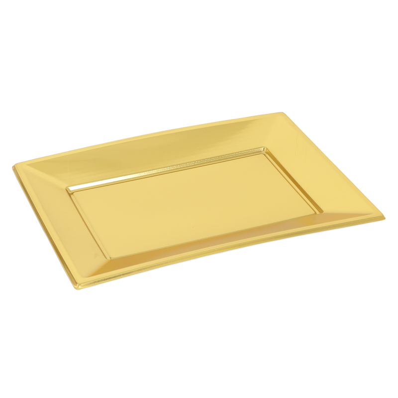 3 plats rectangulaires réutilisables