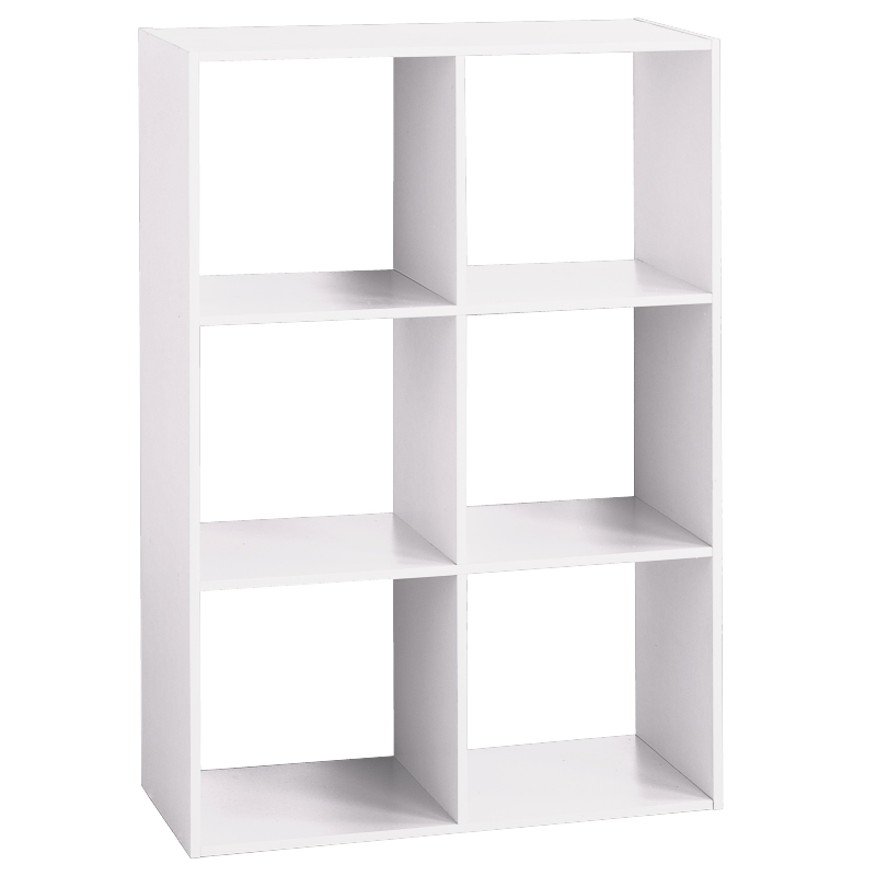 Cube de rangement 6 cases Blanc