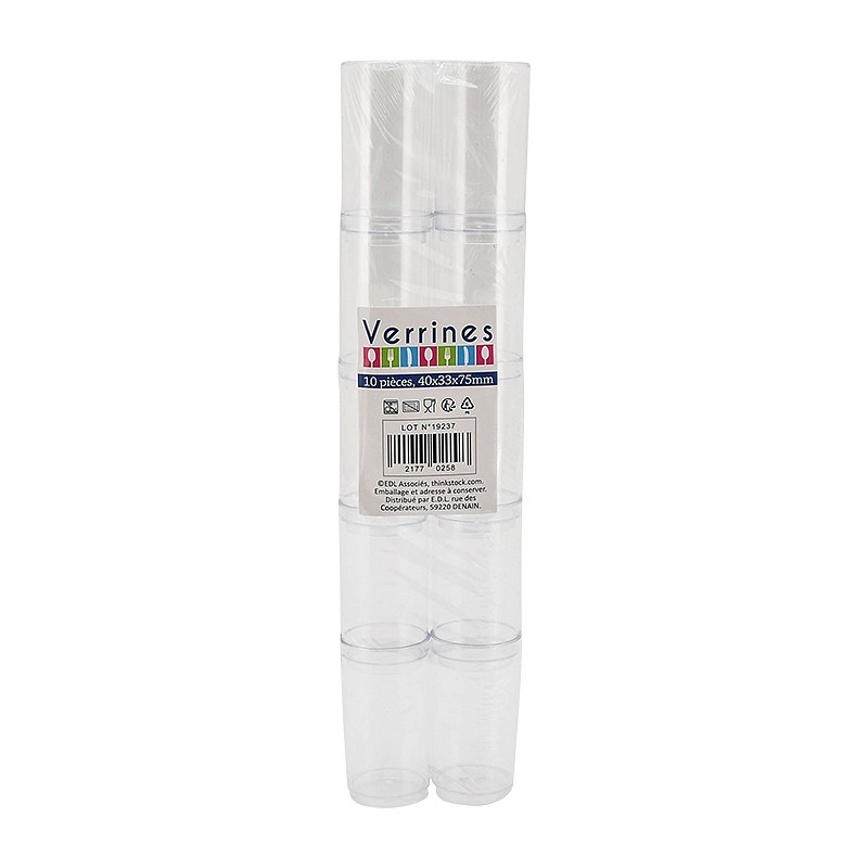 10 VERRINES TUBE 10 PIECES