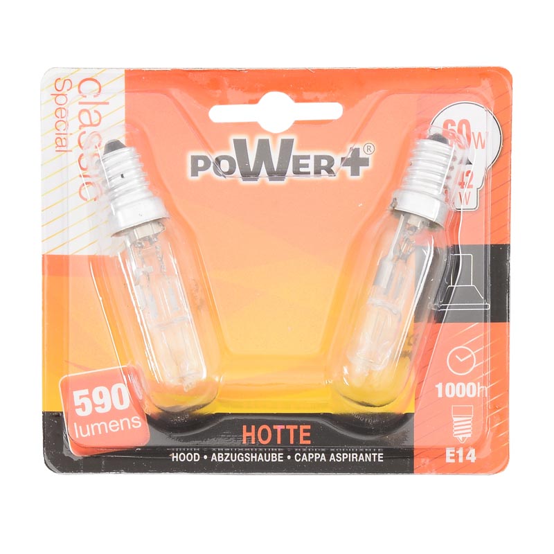 2 ampoules hotte