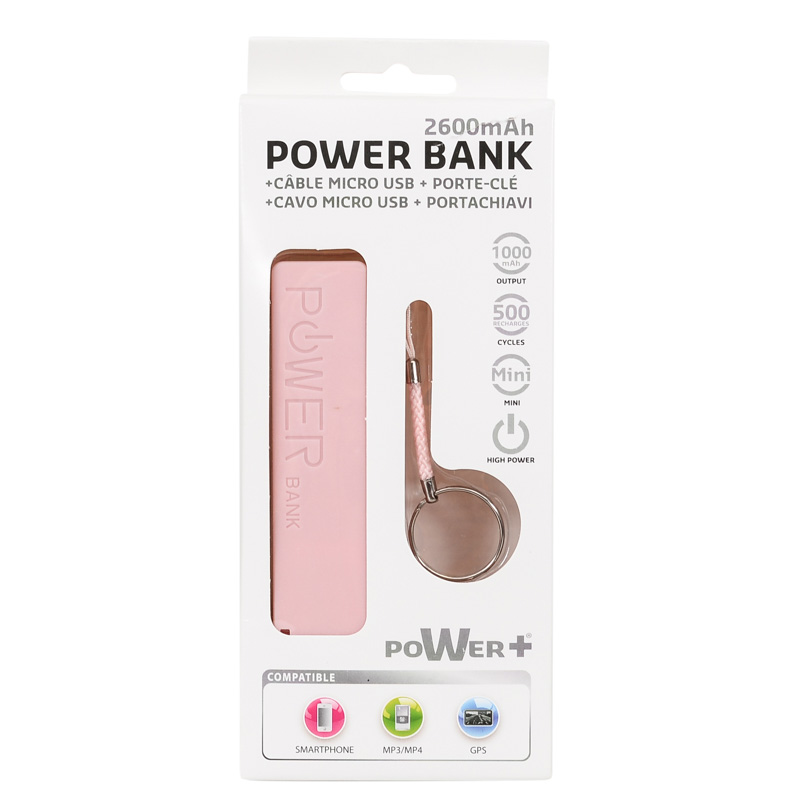 Batterie externe avec câble micro USB