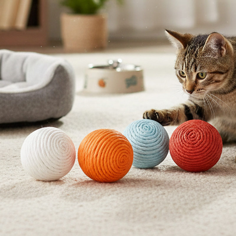 4 balles pour chat