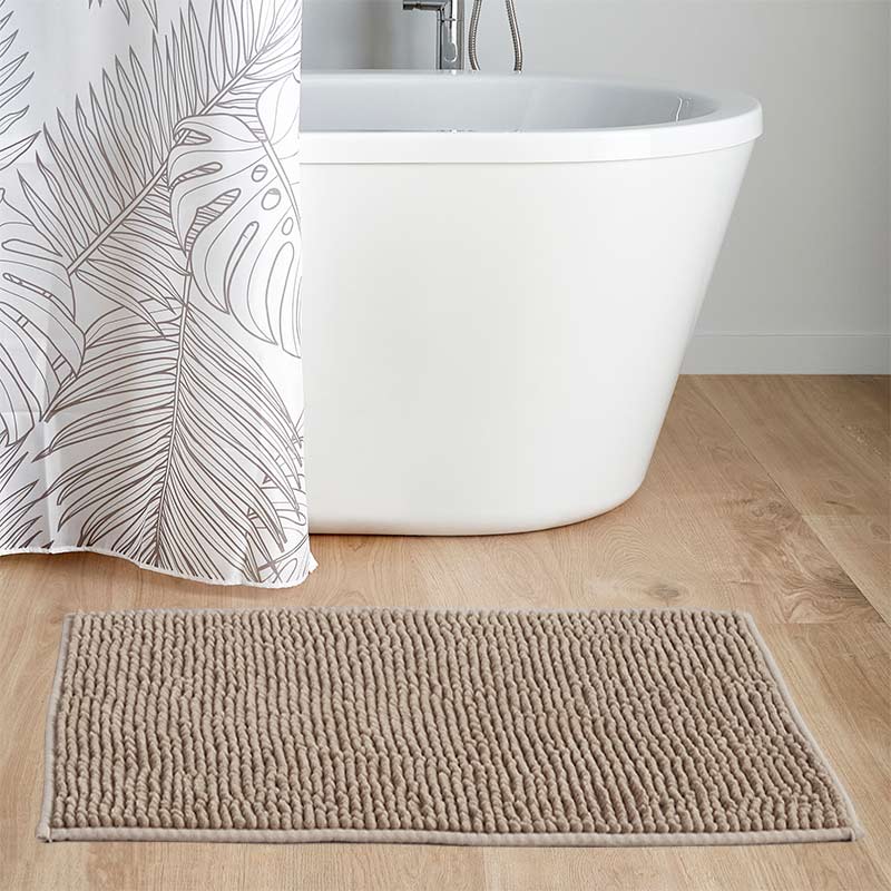 Tapis salle de bain chenille