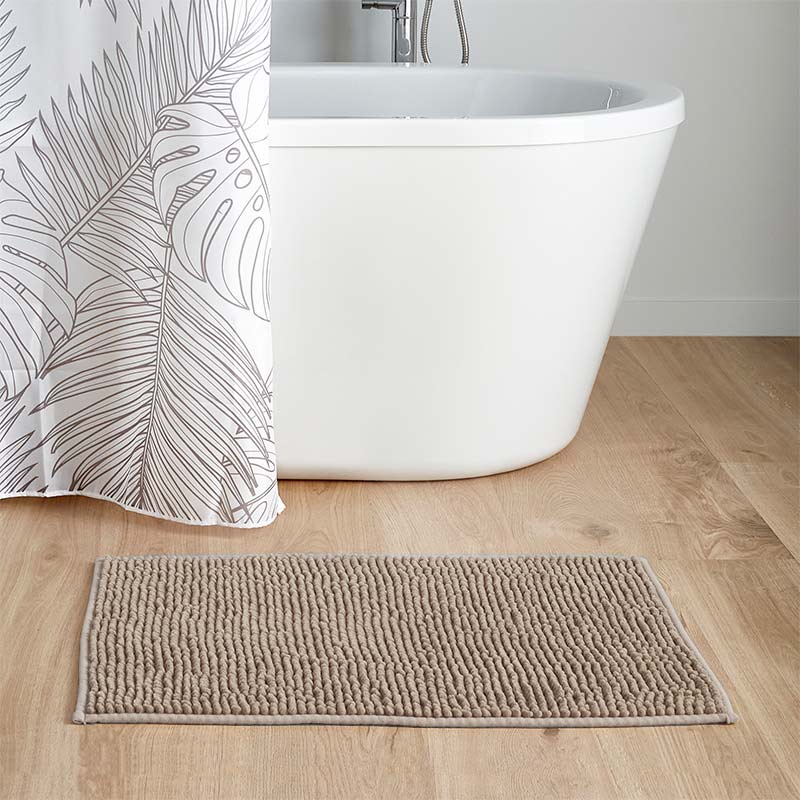 Tapis salle de bain chenille