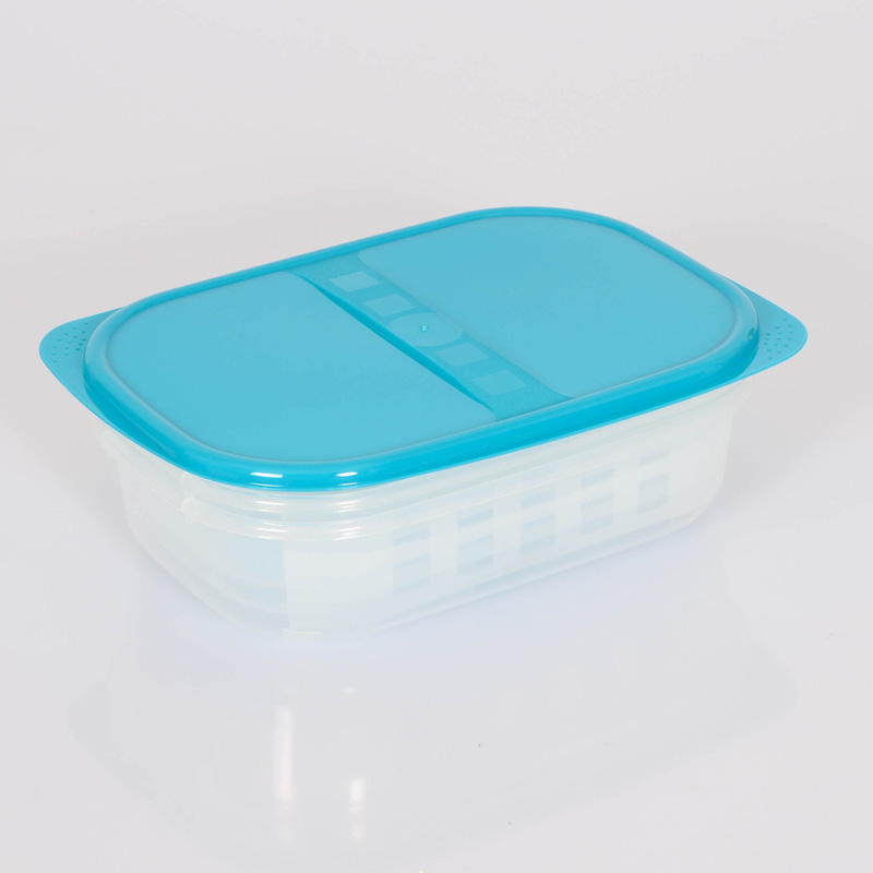 3 Boîtes alimentaires bleu en plastique - L'Incroyable