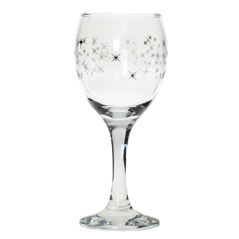 6 verres à pied 'City at night'