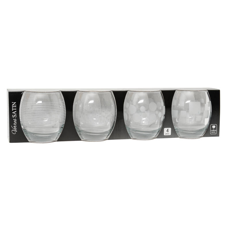 4 verres 'Satin'