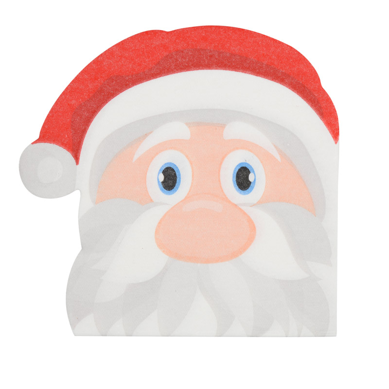 12 serviettes forme Père Noël
