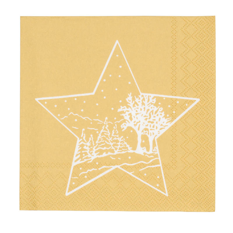 20 serviettes 'Xmas trees allover'