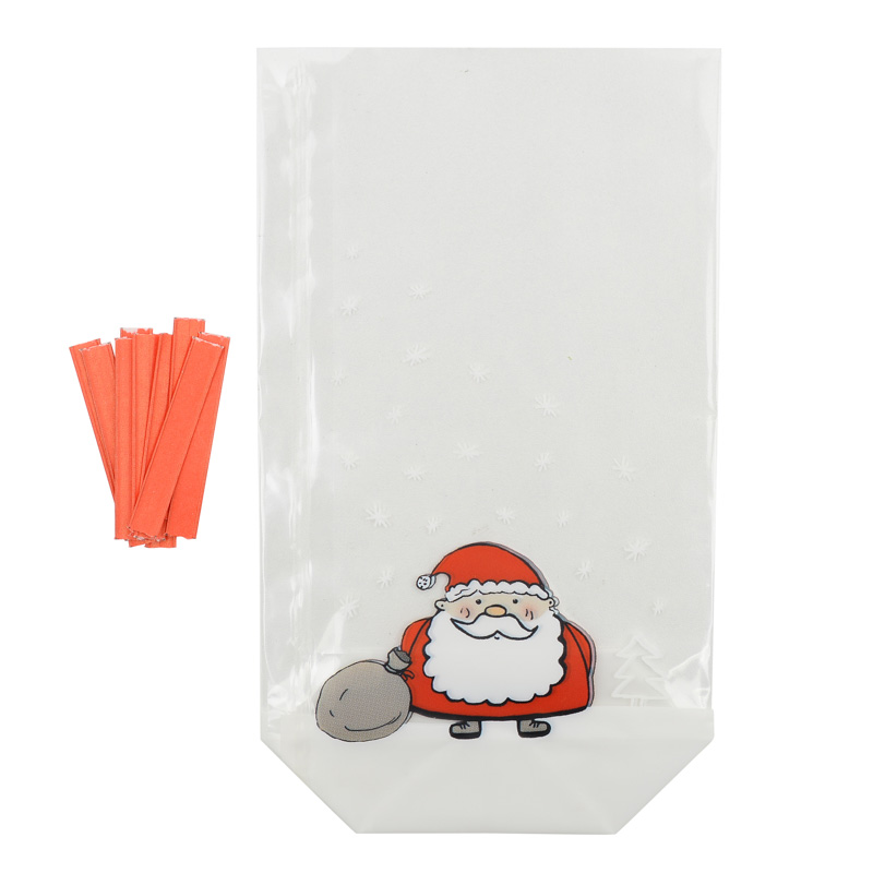 10 sachets cadeaux 'Père Noël'