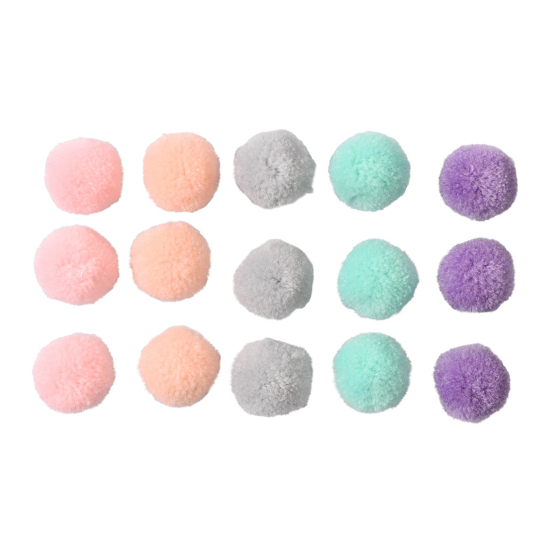 15 pompons clips