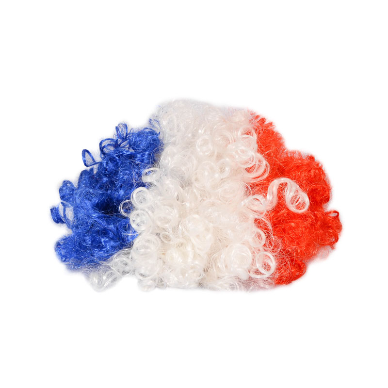 Perruque tricolore 'Allez la France'