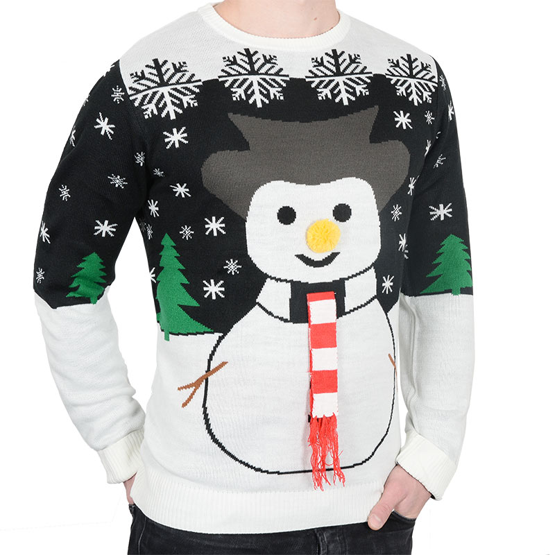 Pull de Noël 'Bonhomme de neige'