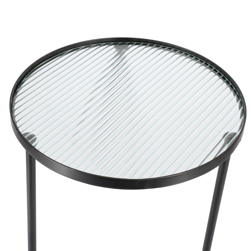 Table basse plateau en verre