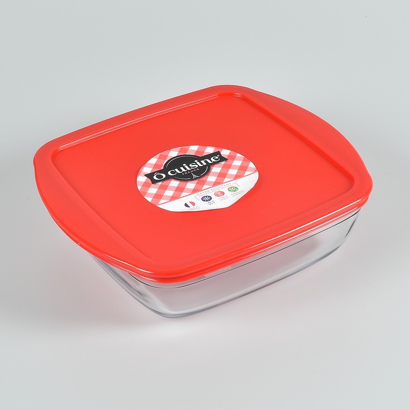 Plat carré avec couvercle Ô cuisine