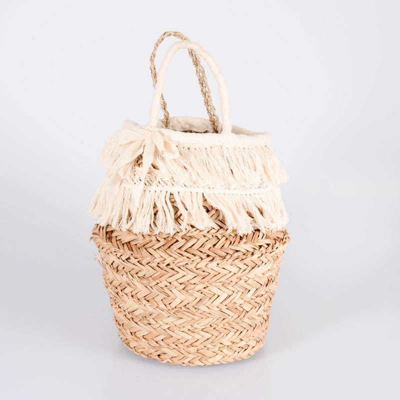 Cache pot avec franges