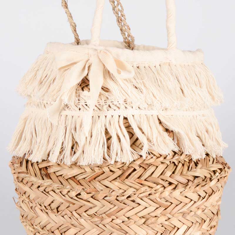Cache pot avec franges
