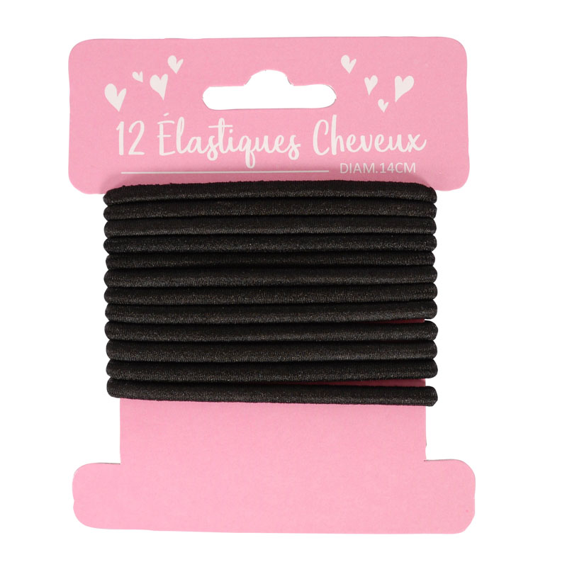 12 élastiques pour cheveux