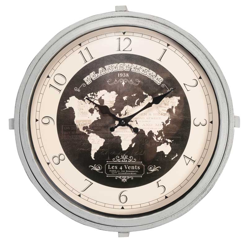 Bout de canapé horloge