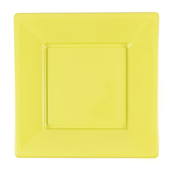 8 assiettes carrées réutilisables