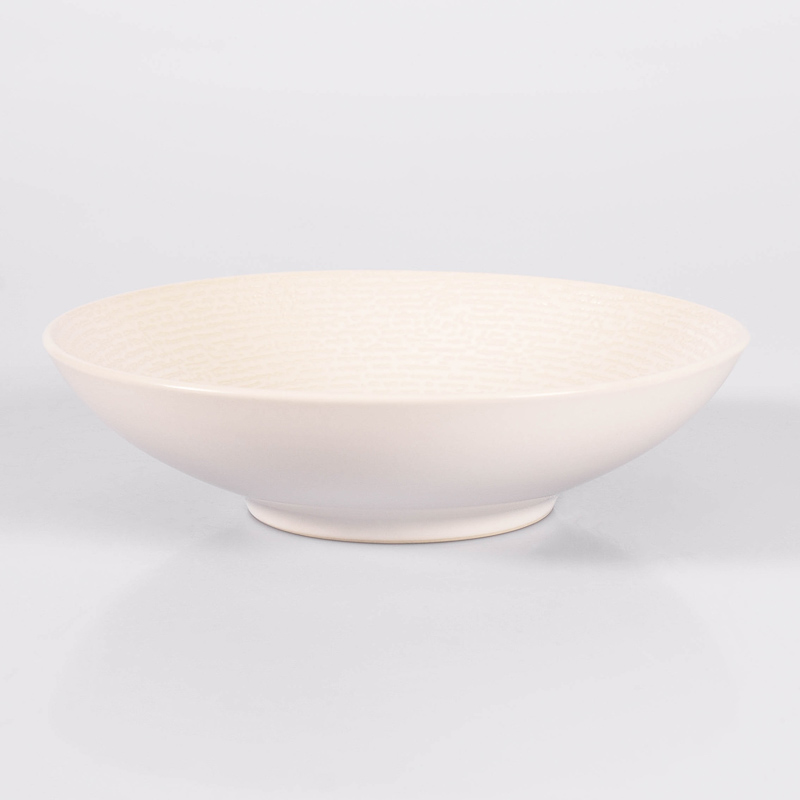 Assiette creuse 'Moon' blanche