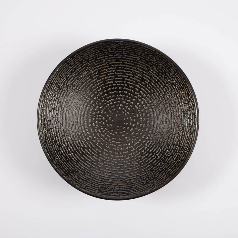 Assiette creuse 'Moon' noire