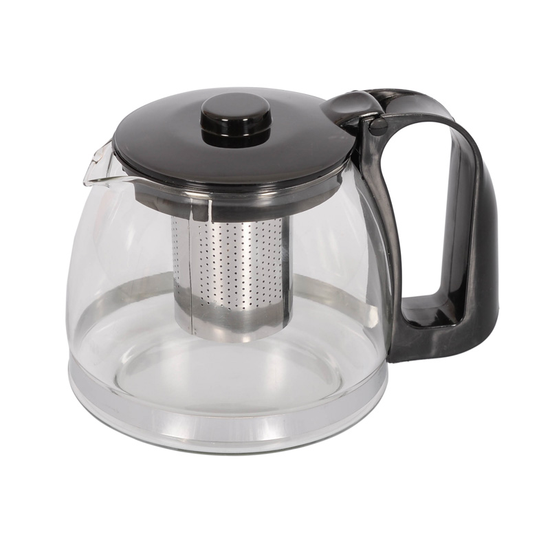 IZMIR Théière inox et verre 1.2 L avec infuseur La Cafetière