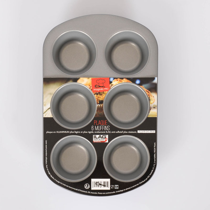 Plaque 6 muffins